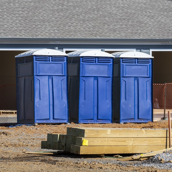 what is the expected delivery and pickup timeframe for the portable restrooms in Marion